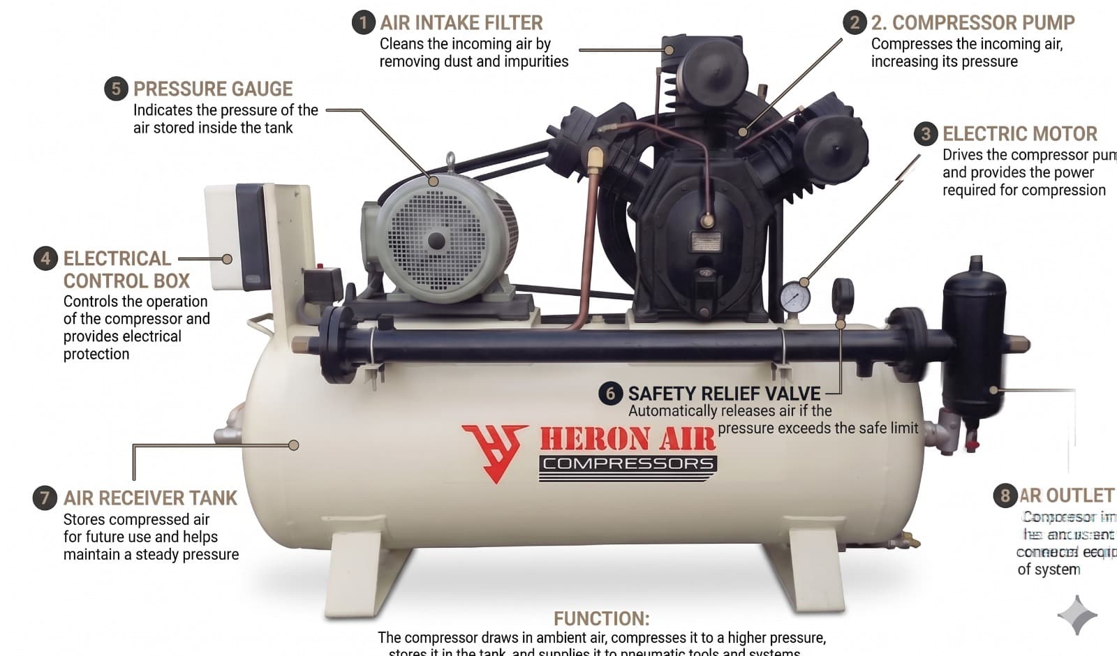 High pressure compressor technical key diagram